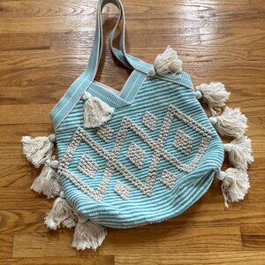 Tasseled Beach Bag